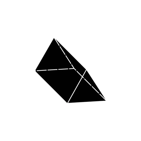 Icône Prisme Triangulaire Eléments Icône Figure Géométrique Pour Concept Les — Image vectorielle