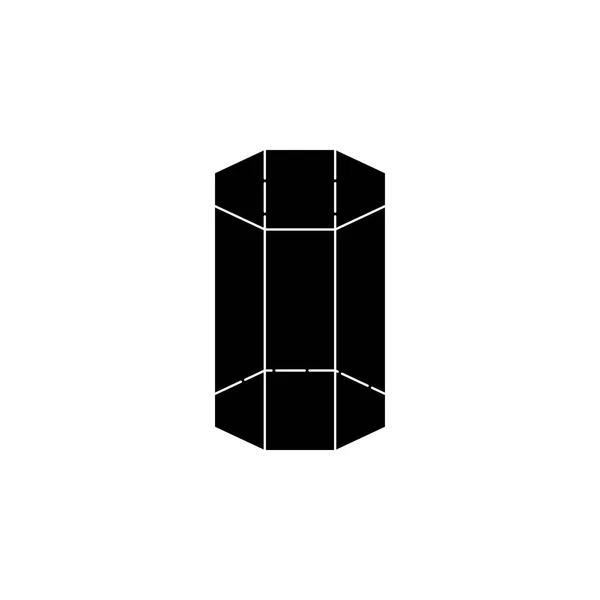 Icono Prisma Octogonal Elementos Del Icono Figura Geométrica Para Concepto — Vector de stock