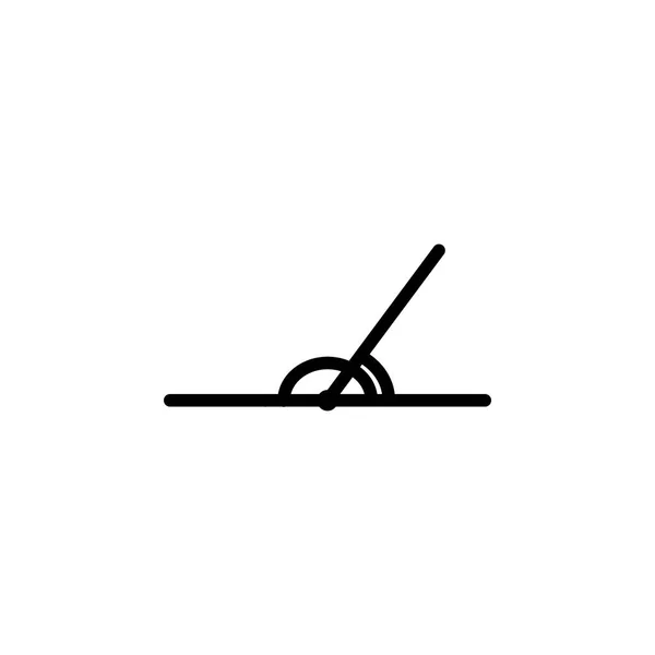 Nebeneinander Liegende Winkel Symbole Elemente Des Geometrischen Figurensymbols Für Konzepte — Stockvektor
