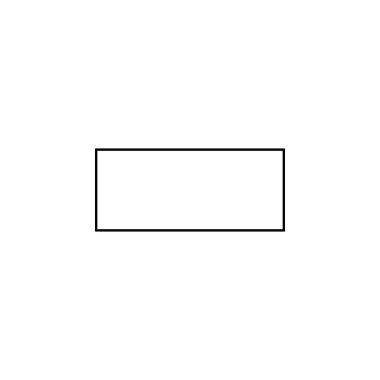 dikdörtgen simgesi. Geometrik figür öğesi mobil kavramı ve web uygulamaları için. Web sitesi tasarımı ve geliştirme, uygulama geliştirme için ince çizgi simgesi. Beyaz arka plan üzerinde beyaz arka plan üzerinde sigorta primi simgesi