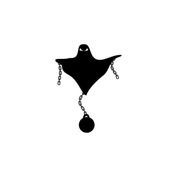 Призрак Элемент Иконки Пугала Премиум Качество Графического Дизайна Значок Знаки — стоковый вектор