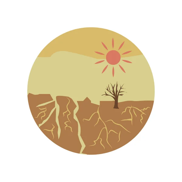 Иконка Цвета Засухи Элемент Иллюстрации Глобального Потепления Знаки Символы Сбора — стоковый вектор