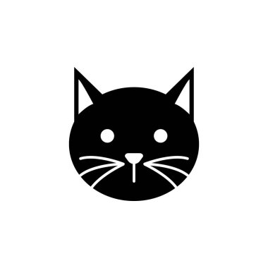 kedi simgesi. Hayalet öğeleri şekil unsuru. Web sitesi tasarımı ve geliştirme, uygulama geliştirme için ince hat illüstrasyon. Beyaz arka plan üzerinde sigorta primi simgesi