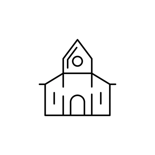 废弃的房子图标 万圣节的元素插图 优质的平面设计图标 标志和符号收集图标为网站 网页设计在白色背景在白色背景 — 图库矢量图片