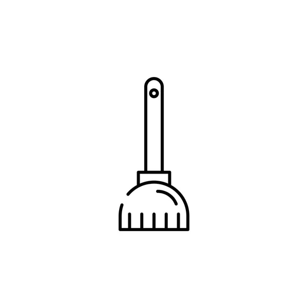 Broom Icon Element Halloween Illustration Premium Quality Graphic Design Icon — Stock Vector