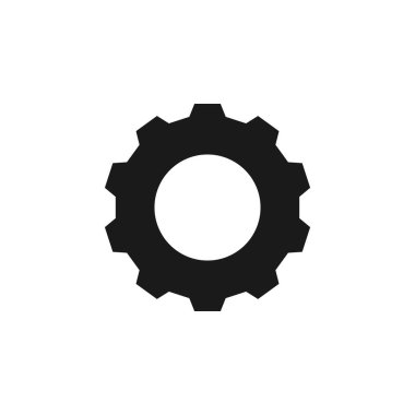 Kullanıcı dişli ayar simgesi. İşaret ve sembolleri kullanılan web, logo, mobil uygulaması, kullanıcı arabirimi, Ux için