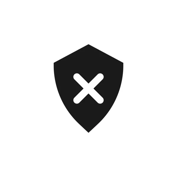 Benutzer Cross-Shield-Symbol. Zeichen und Symbole können für Web, Logo, mobile App, ui, ux verwendet werden — Stockvektor