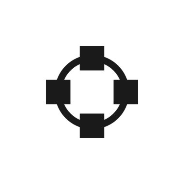 Kullanıcı dönüşüm daire simgesi. İşaret ve sembolleri kullanılan web, logo, mobil uygulaması, kullanıcı arabirimi, Ux için