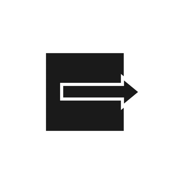 Ikonę pozostaw wylogowania użytkownika. Znaki i symbole można dla www, logo, aplikacji mobilnej, Ui, Ux — Wektor stockowy