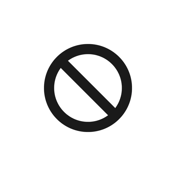用户禁止取消图标。标志和符号可用于网页, 标志, 移动应用程序, Ui, Ux — 图库矢量图片
