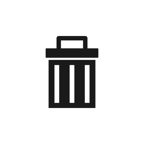 Kullanıcı Web sitesi çöp kutusu simgesi. İşaret ve sembolleri kullanılan web, logo, mobil uygulaması, kullanıcı arabirimi, Ux için — Stok Vektör