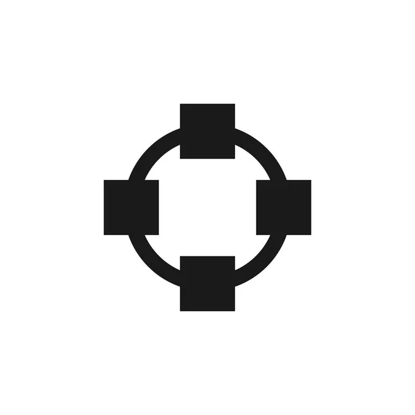 Usuario transformar icono círculo. Los signos y símbolos se pueden utilizar para la web, logotipo, aplicación móvil, interfaz de usuario, UX — Vector de stock