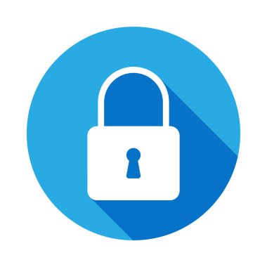 uzun gölge ile kilit simgesi. Web simgeleri öğesi. Premium kalite grafik tasarım simgesi. İnternet siteleri, web tasarımı, mobil uygulama için işaretler ve semboller koleksiyonu