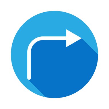 uzun gölge ile sağ simgesine ok. Web simgeleri öğesi. Premium kalite grafik tasarım simgesi. İnternet siteleri, web tasarımı, mobil uygulama için işaretler ve semboller koleksiyonu