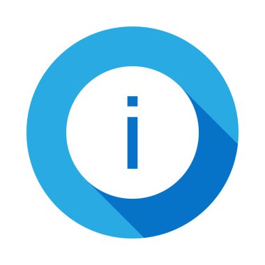 uzun gölge ile bilgi işareti simgesi. Web simgeleri öğesi. Premium kalite grafik tasarım simgesi. İnternet siteleri, web tasarımı, mobil uygulama için işaretler ve semboller koleksiyonu