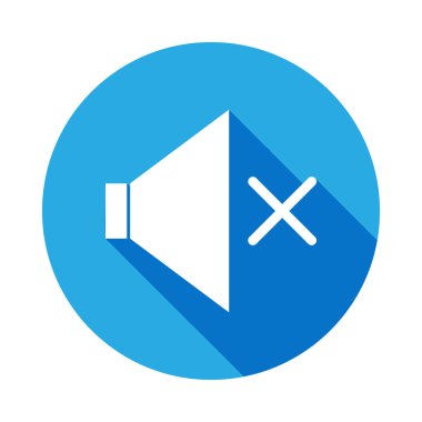 uzun gölge ile sessiz işareti simgesini tıklatın. Web simgeleri öğesi. Premium kalite grafik tasarım simgesi. İnternet siteleri, web tasarımı, mobil uygulama için işaretler ve semboller koleksiyonu