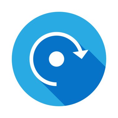 uzun gölge ile yineleme işareti simgesi. Web simgeleri öğesi. Premium kalite grafik tasarım simgesi. İnternet siteleri, web tasarımı, mobil uygulama için işaretler ve semboller koleksiyonu