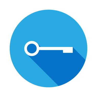 uzun gölge ile anahtar simgesi. Web simgeleri öğesi. Premium kalite grafik tasarım simgesi. İnternet siteleri, web tasarımı, mobil uygulama için işaretler ve semboller koleksiyonu