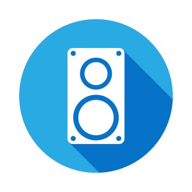 uzun gölge ile müzik sütun simgesi. Web simgeleri öğesi. Premium kalite grafik tasarım simgesi. İnternet siteleri, web tasarımı, mobil uygulama için işaretler ve semboller koleksiyonu