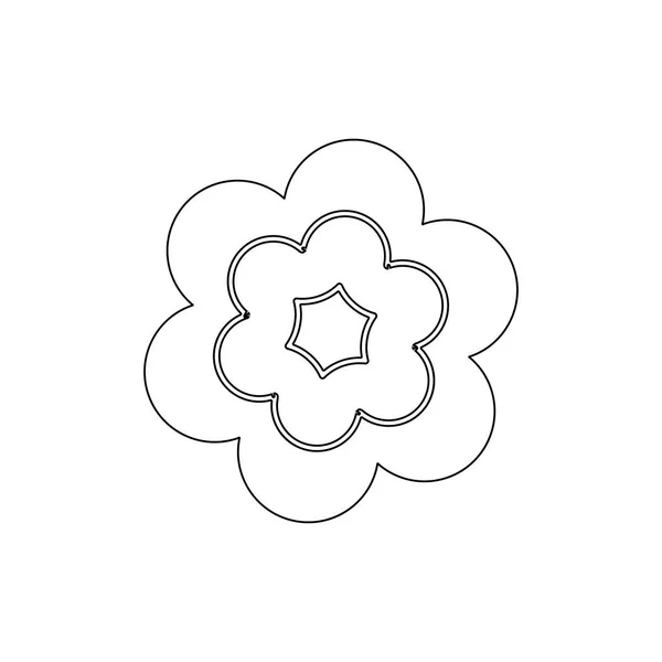 Flower outline icon. Flowers vector illustration. Signs and symbols can be used for web, logo, mobile app, UI, UX