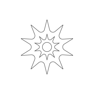 Çiçek anahat simgesi. Çiçekler vektör illüstrasyon. İşaretler ve semboller web, logo, mobil uygulama, Ui, Ux için kullanılabilir