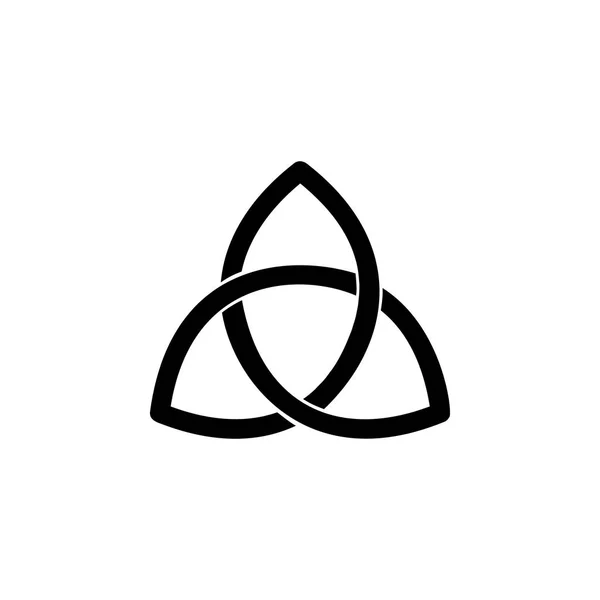 Paganism Triquetra sign icon. Element of religion sign icon for mobile concept and web apps. Detailed Paganism Triquetra icon can be used for web and mobile — Stock Vector