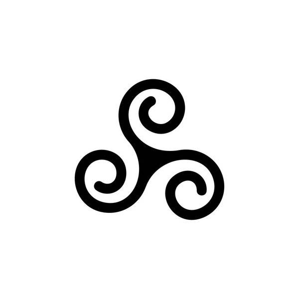 Druidism Triple spiral sign icon. Element of religion sign icon for mobile concept and web apps. Detailed Druidism Triple spiral icon can be used for web and mobile