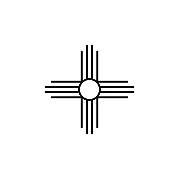 Native American Sun sign icon. Element of religion sign icon for mobile concept and web apps. Detailed Native American Sun icon can be used for web and mobile