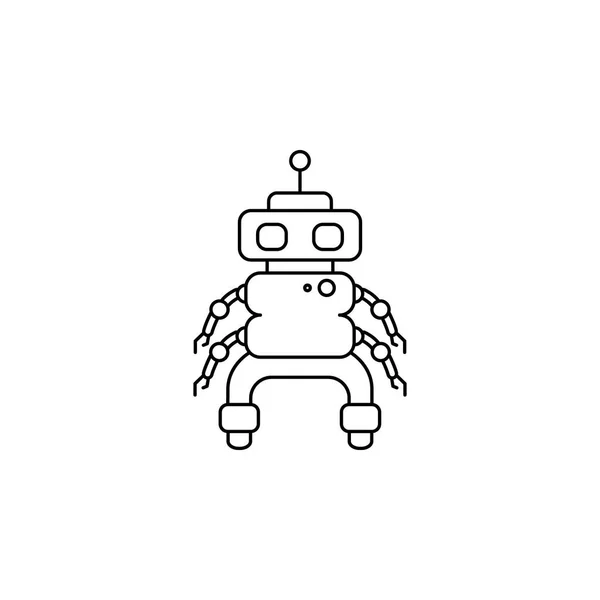 로봇 아이콘. 인기 로봇 아이콘의 요소. 프리미엄 품질의 그래픽 디자인. 웹 사이트, 웹 디자인에 대한 기호 컬렉션 아이콘, 기호, — 스톡 벡터