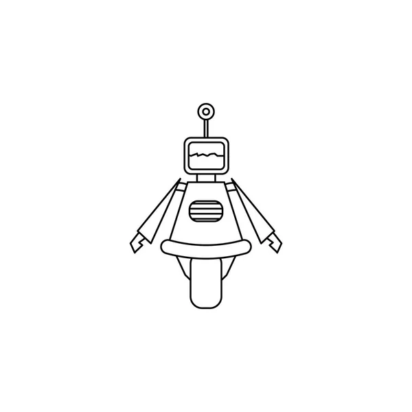 Ikonę robota. Element popularnej ikony robota. Wysokiej jakości projekt graficzny. Znaki, ikona kolekcja symboli dla stron internetowych, projektowanie stron internetowych, — Wektor stockowy