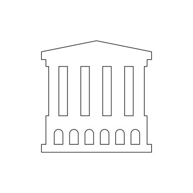 opera binası anahat simgesi. Bina ların öğeleri resim simgesi. İşaretler ve semboller web, logo, mobil uygulama, Ui, Ux için kullanılabilir