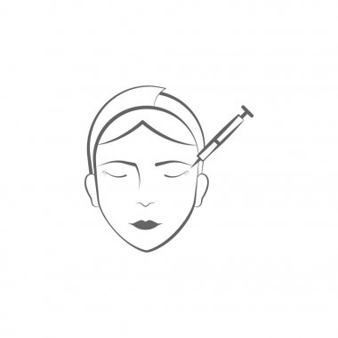 plastik cerrahi el çizmek simgesi. Yüz ve vücut kaldırma illüstrasyon simgesi elemanları. İşaretler ve semboller beyaz arka plan üzerinde web, logo, mobil uygulama, Ui, Ux için kullanılabilir