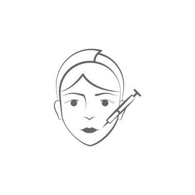 plastik cerrahi el çizmek simgesi. Yüz ve vücut kaldırma illüstrasyon simgesi elemanları. İşaretler ve semboller beyaz arka plan üzerinde web, logo, mobil uygulama, Ui, Ux için kullanılabilir