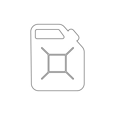 benzin yakıt kutusu anahat simgesi. Araç onarım illüstrasyon simgesi nin öğeleri. İşaretler ve semboller web, logo, mobil uygulama, Ui, Ux için kullanılabilir