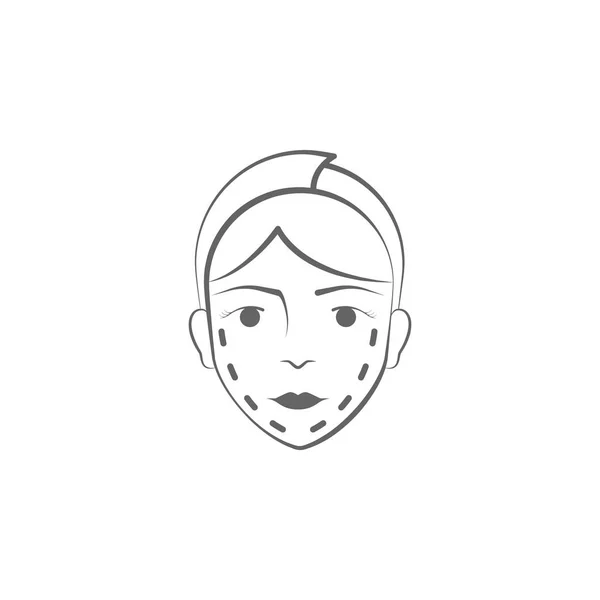 A woman is crying and is facing the wall Outline drawing character with  the emotion of sadness grief anxiety and depression Free space for text  sketch of woman with long hair Stock