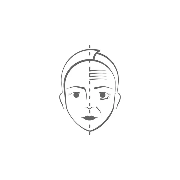 plastik cerrahi el çizmek simgesi. Yüz ve vücut kaldırma illüstrasyon simgesi elemanları. İşaretler ve semboller beyaz arka plan üzerinde web, logo, mobil uygulama, Ui, Ux için kullanılabilir