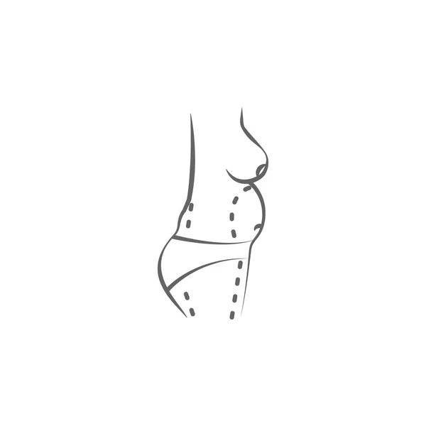 Ícone de desenho de mão cirurgia plástica. Elementos do ícone de ilustração de levantamento de rosto e corpo. Sinais e símbolos podem ser usados para web, logotipo, aplicativo móvel, UI, UX no fundo branco —  Vetores de Stock