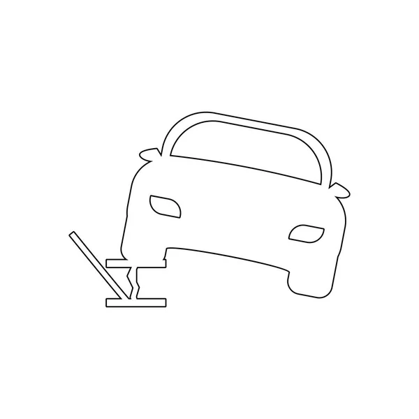 Klappenumriss-Symbol. Elemente der Auto-Reparatur Illustration Symbol. Zeichen und Symbole können für Web, Logo, mobile App, ui, ux verwendet werden — Stockvektor