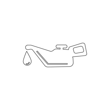 motor yağı anahat simgesi. Araç onarım illüstrasyon simgesi nin öğeleri. İşaretler ve semboller web, logo, mobil uygulama, Ui, Ux için kullanılabilir