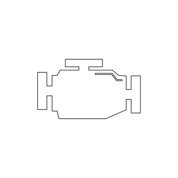 Icône de contour de boîte de vitesses. Éléments de réparation automobile icône illustration. Signes et symboles peuvent être utilisés pour le web, logo, application mobile, UI, UX — Image vectorielle