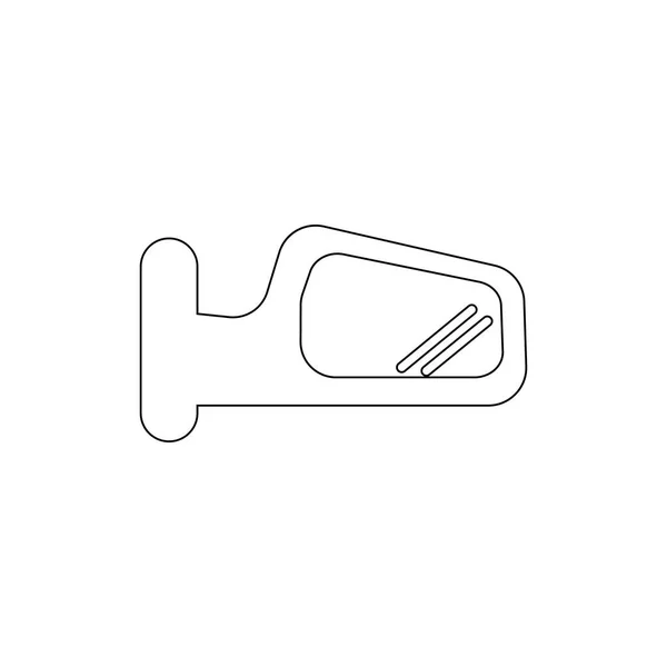 Auto mirror outline ikon. Elemen ikon perbaikan mobil. Tanda dan simbol dapat digunakan untuk web, logo, aplikasi mobile, UI, UX - Stok Vektor