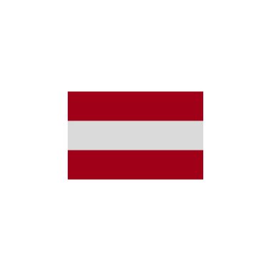 Avusturya renkli simgesi bayrağı. Bayraklar resim simgesi öğeleri. İşaretler ve semboller web, logo, mobil uygulama, Ui, Ux için kullanılabilir