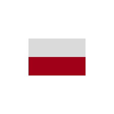 Polonya renkli simgesi bayrağı. Bayraklar resim simgesi öğeleri. İşaretler ve semboller web, logo, mobil uygulama, Ui, Ux için kullanılabilir