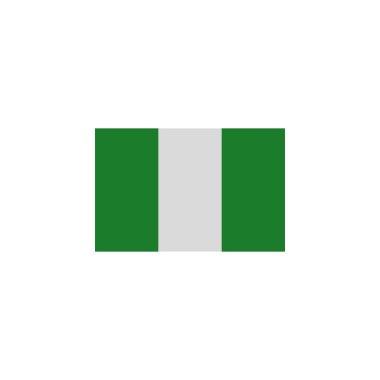 Nijerya renkli simgesinin bayrağı. Bayraklar resim simgesi öğeleri. İşaretler ve semboller web, logo, mobil uygulama, Ui, Ux için kullanılabilir