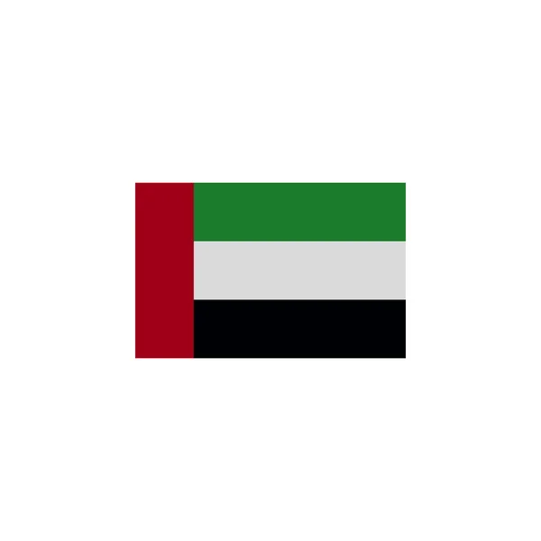 Flaga Zjednoczonych Emiratach Arabskich kolorowa ikona. Elementy ikony ilustracji flagi. Znaki i symbole mogą być używane do Internetu, logo, aplikacji mobilnej, UI, UX — Wektor stockowy