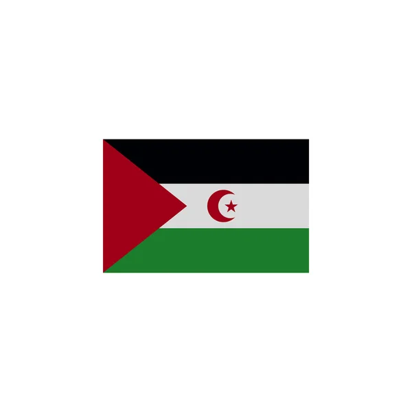 Flaga zachodniej Sahary kolorowe ikony. Elementy ikony ilustracji flagi. Znaki i symbole mogą być używane do Internetu, logo, aplikacji mobilnej, UI, UX — Wektor stockowy