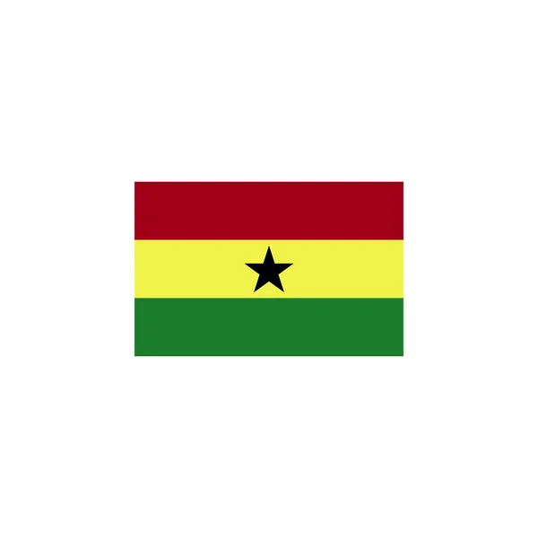 Σημαία της Γκάνας έγχρωμο εικονίδιο. Στοιχεία του εικονιδίου απεικόνισης σημαιών. Τα σημεία και τα σύμβολα μπορούν να χρησιμοποιηθούν για το Web, το λογότυπο, την εφαρμογή για κινητές συσκευές, UI, UX — Διανυσματικό Αρχείο
