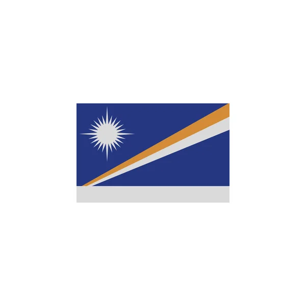 Прапор Маршаллові Острови кольорові ікони. Елементи прапорів, ілюстрації, ікони. Знаки та символи можуть бути використані для Web, логотип, мобільний додаток, UI, UX — стоковий вектор
