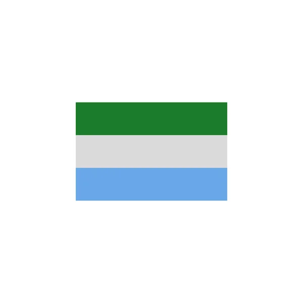 Прапор Сьєрра-Леоне кольорова ікона. Елементи прапорів, ілюстрації, ікони. Знаки та символи можуть бути використані для Web, логотип, мобільний додаток, UI, UX — стоковий вектор