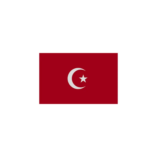 Прапор Туреччини кольорова ікона. Елементи прапорів, ілюстрації, ікони. Знаки та символи можуть бути використані для Web, логотип, мобільний додаток, UI, UX — стоковий вектор